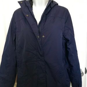 LLBean woman’s Navy Blue Coat size small
